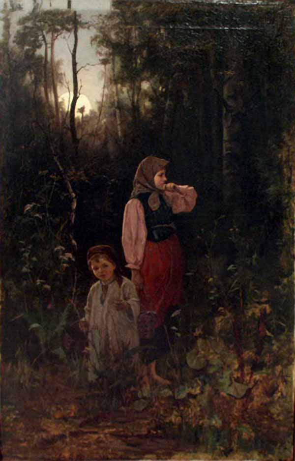 Сочинение по картине: Богданов - "Дети в лесу"