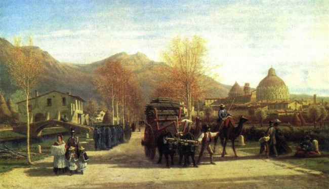 Сочинение по картине: Боголюбов - "Пиза. Вид на баптистерий и собор" Сочинение по картине: Боголюбов - "Пиза. Вид на баптистерий и собор"