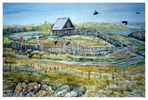 Сочинение по картине: Бокарева - "Озеро Силач"