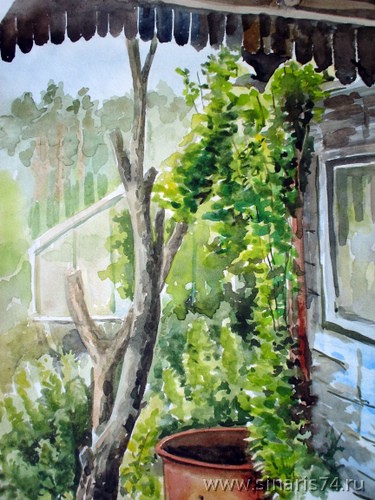 Сочинение по картине: Бокарева - "Старый сад"