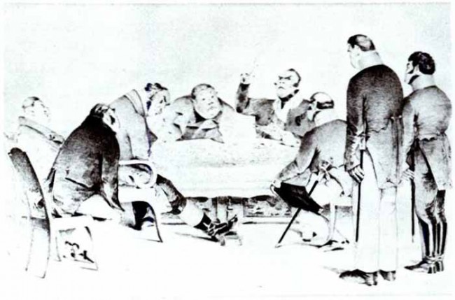 Сочинение по картине: Боклевский - "Иллюстрация к комедии Н.В. Гоголя Ревизор"