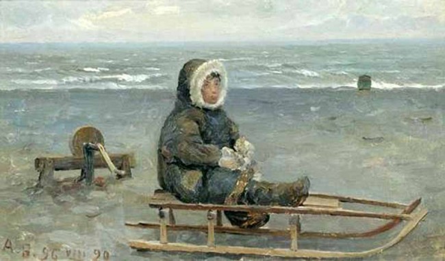 Сочинение по картине: Борисов - "Мальчик-ненец. Маточкин Шар. Новая Земля"