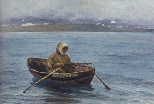 Сочинение по картине: Борисов - "В ожидании морского зверя. Из жизни новоземельских ненцев"