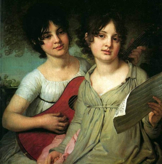 Сочинение по картине: Боровиковский - "Портрет княжен А.Г.Гагариной и В.Г.Гагариной"