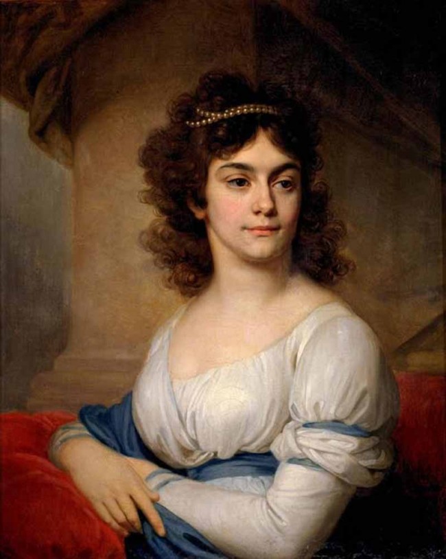 Сочинение по картине: Боровиковский - "Портрет неизвестной в белом платье с голубым поясом" Сочинение по картине: Боровиковский - "Портрет неизвестной в белом платье с голубым поясом"