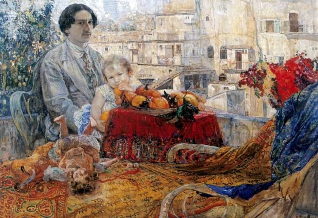 Сочинение по картине: Бродский - "Автопортрет с дочерью" Сочинение по картине: Бродский - "Автопортрет с дочерью"