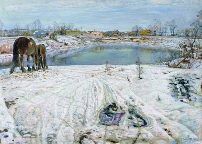 Сочинение по картине: Бродский - "Оттепель"