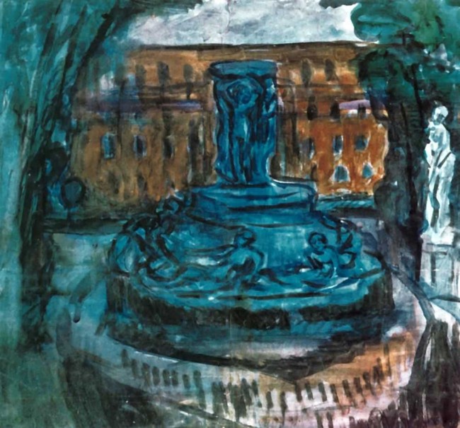 Сочинение по картине: Бромирский - "Фонтан"