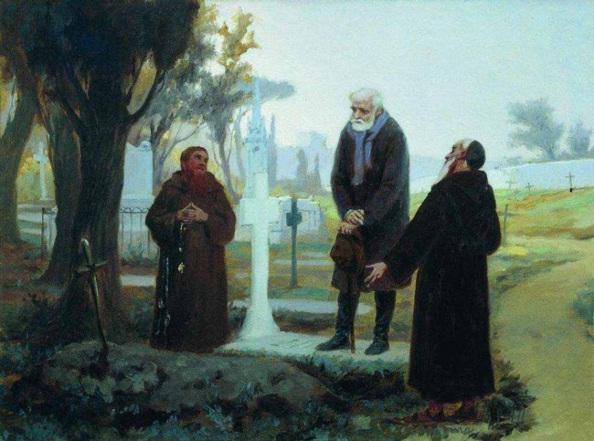 Сочинение по картине: Бронников - "Изгнанник перед могилой"