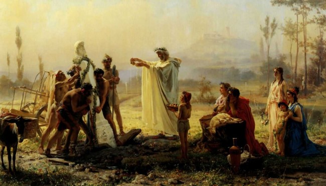 Сочинение по картине: Бронников - "Освящение гермы"