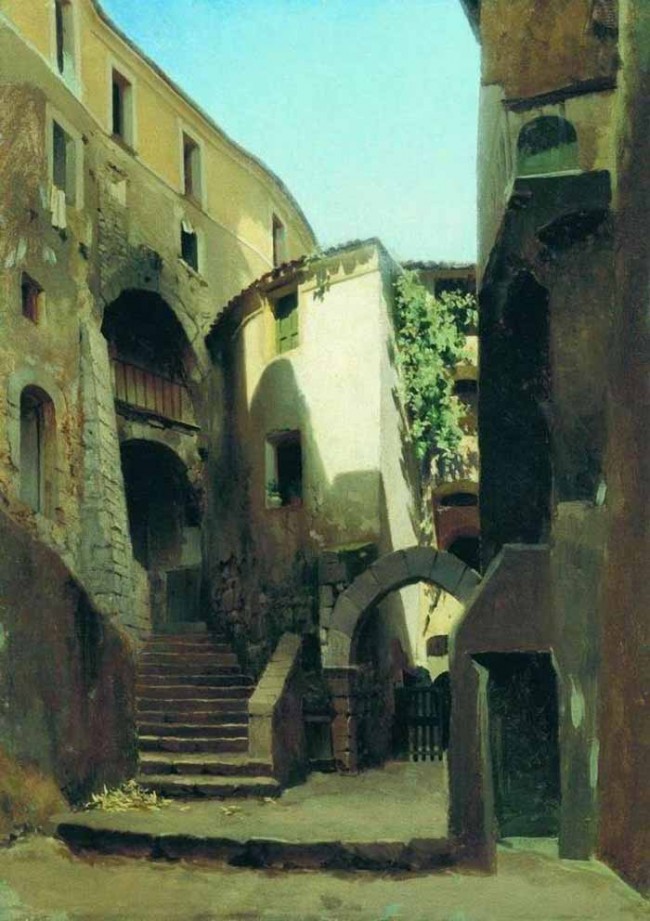 Сочинение по картине: Бронников - "Улица в Италии"