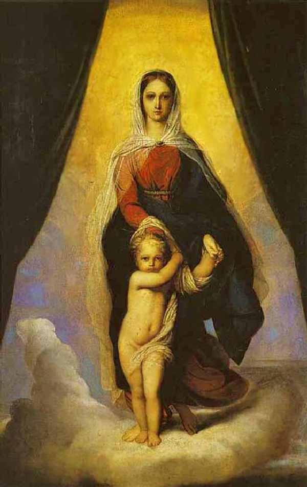 Сочинение по картине: Бруни - "Мадонна с ребёнком"