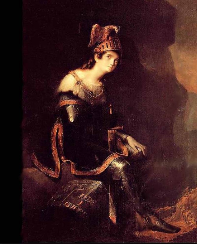 Сочинение по картине: Бруни - "Портрет писательницы княгини Зинаиды Александровны Волконской в костюме Танкреда"