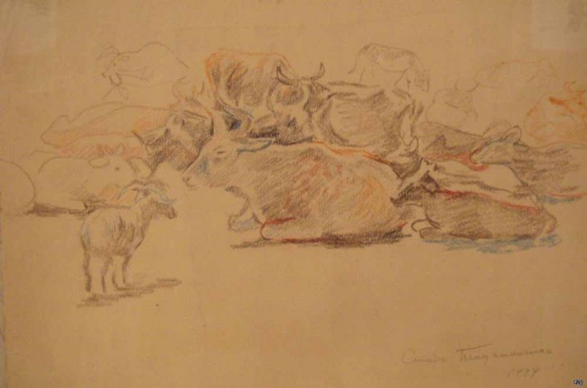 Сочинение по картине: Бруни - "Стадо. Таджикистан"