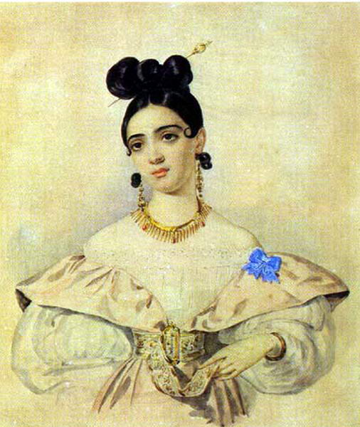 Сочинение по картине: Брюллов - "Портрет А.Д.Баратынской"