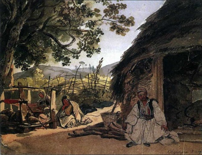 Сочинение по картине: Брюллов - "Греческое утро в Мираке"