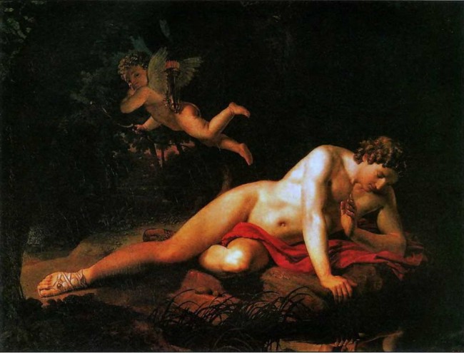 Сочинение по картине: Брюллов - "Нарцисс, смотрящий в воду"