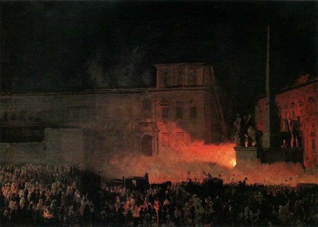 Сочинение по картине: Брюллов - "Политическая демонстрация в Риме"