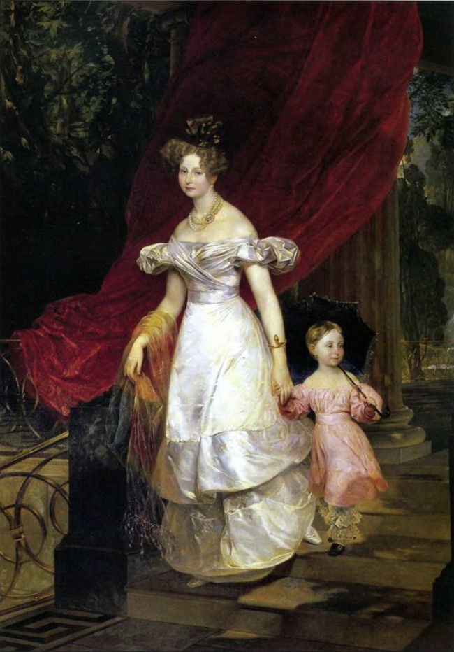 Сочинение по картине: Брюллов - "Портрет великой княгини Елены Павловны с дочерью Марией"