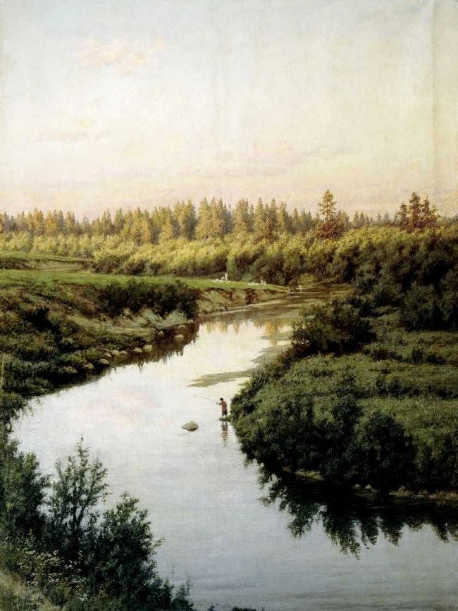 Сочинение по картине: Брюллов - "Пейзаж с рекой"