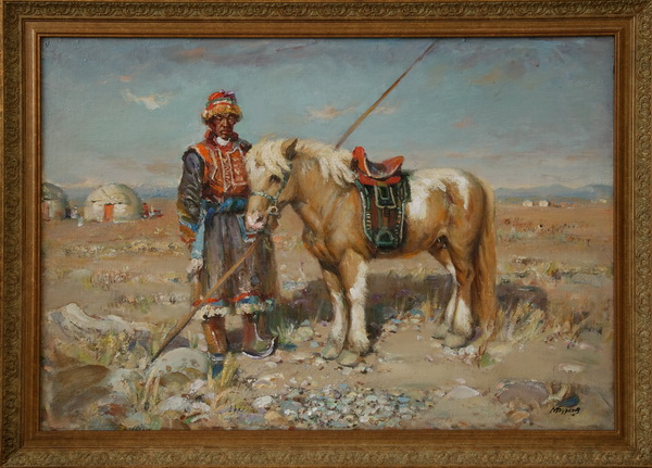 Сочинение по картине: Будкеев - "Табунщик из сoмона Хатанбулаг"