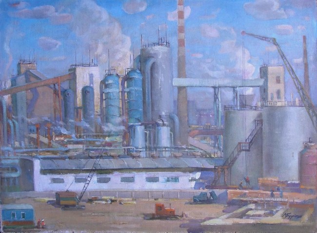 Сочинение по картине: Будкеев - "Трудовые будни Коксохима"