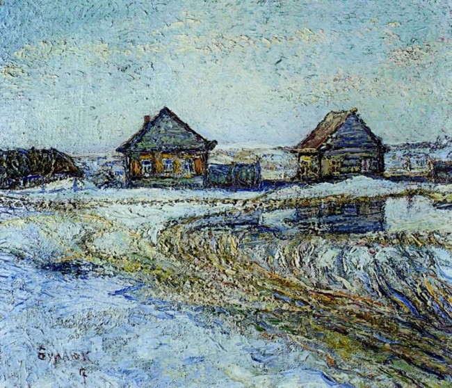 Сочинение по картине: Бурлюк - "Весна в деревне"