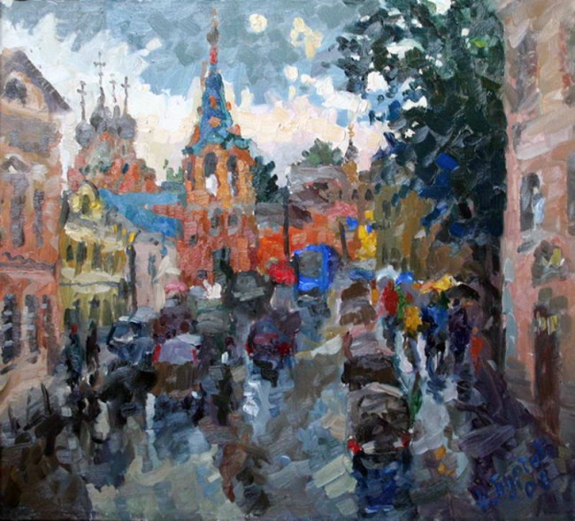 Сочинение по картине: Буртов - "Большая Полянка после дождя"