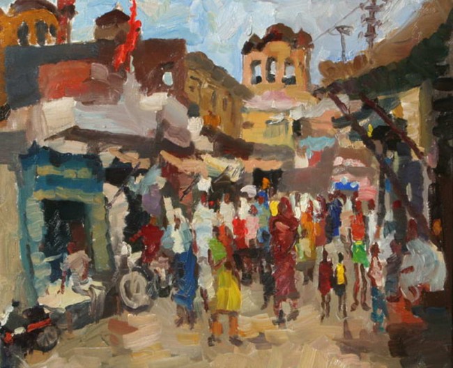 Сочинение по картине: Буртов - "Индийский рынок"