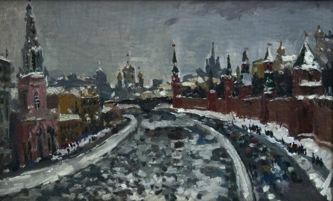 Сочинение по картине: Буртов - "Ледоход"