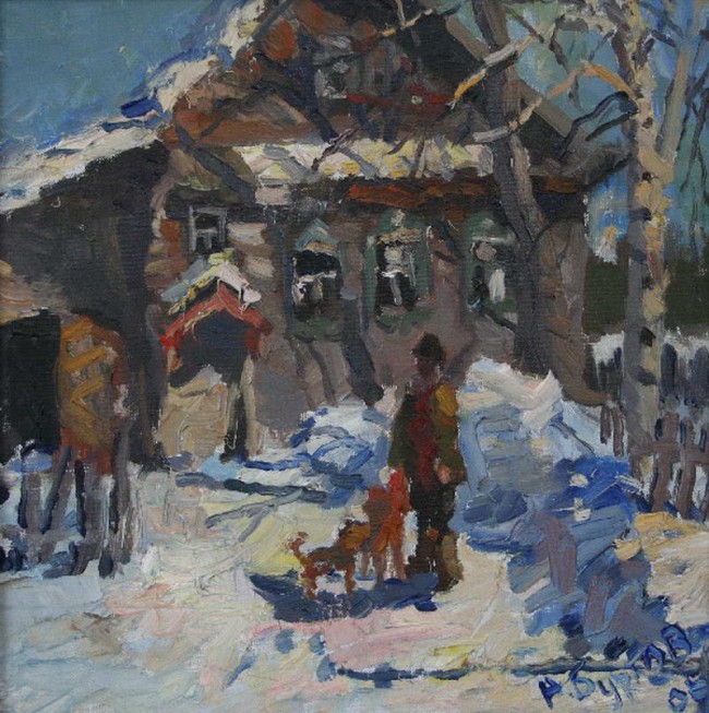 Сочинение по картине: Буртов - "На дворе весна"