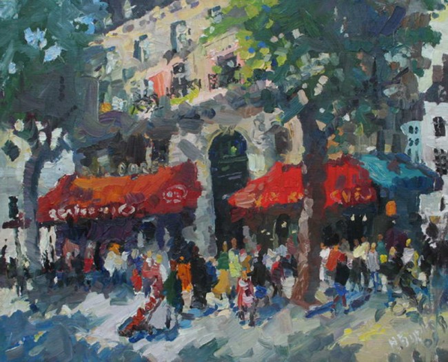 Сочинение по картине: Буртов - "Полдень в Париже" Сочинение по картине: Буртов - "Полдень в Париже"