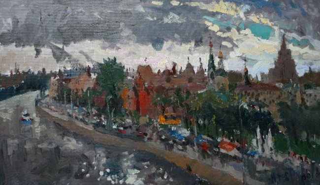 Сочинение по картине: Буртов - "Прошел дождь"