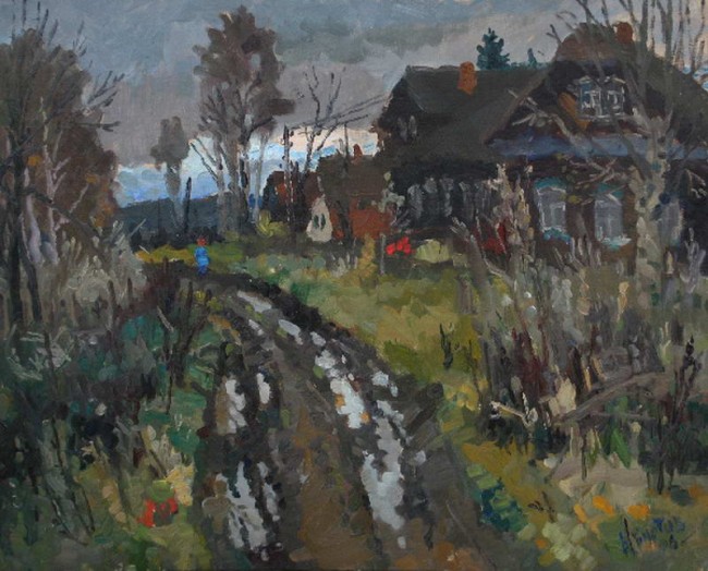 Сочинение по картине: Буртов - "Прошли дожди"