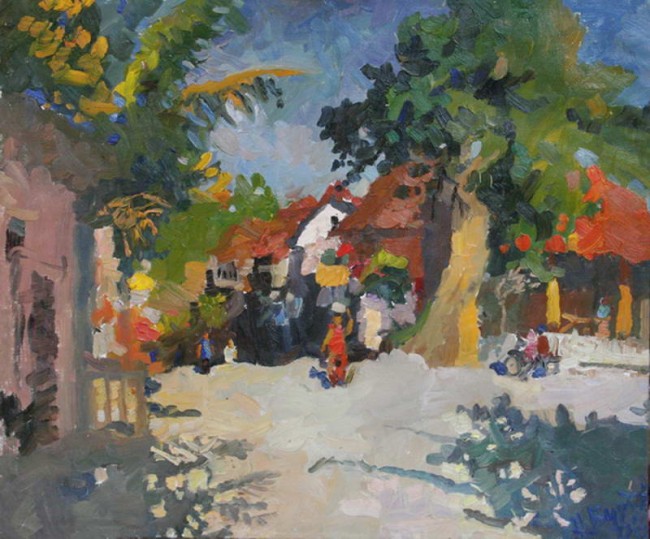 Сочинение по картине: Буртов - "Раннее утро на Бали"