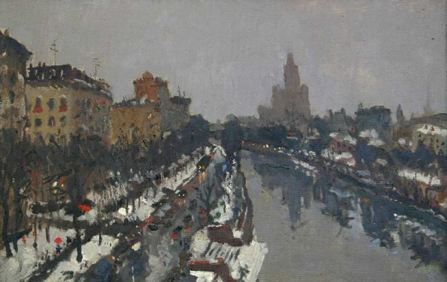 Сочинение по картине: Буртов - "Вечер на Москва-реке"