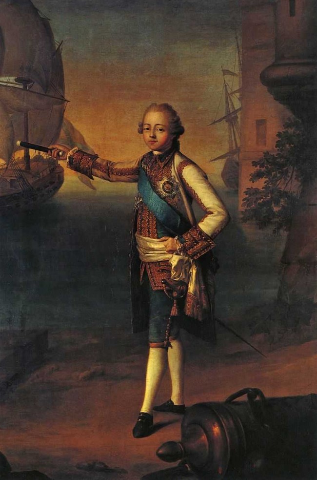 Сочинение по картине: Делапьер - "Портрет цесаревича Павла Петровича в адмиральском мундире"