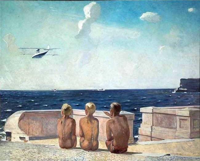 Сочинение по картине: Дейнека - "Будущие летчики"