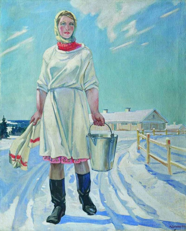 Сочинение по картине: Дейнека - "Доярка"