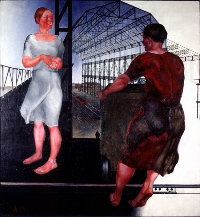 Сочинение по картине: Дейнека - "На стройке новых цехов"