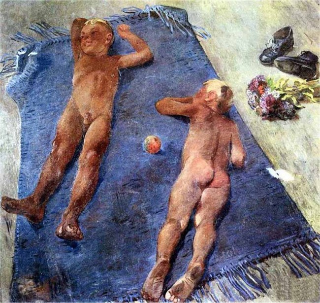 Сочинение по картине: Дейнека - "Полдень (Сон)"