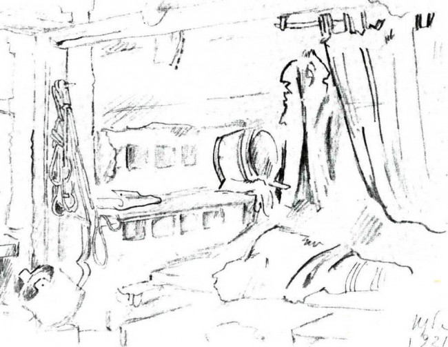 Сочинение по картине: Добужинский - "Изба"