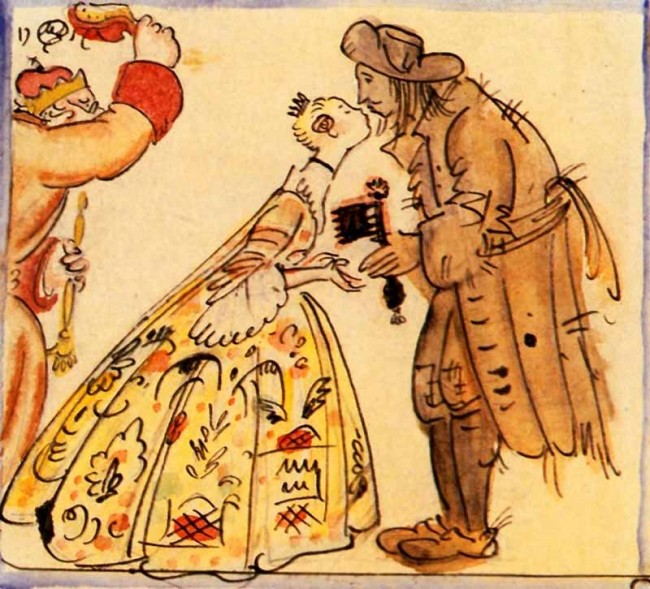 Сочинение по картине: Добужинский - "Принцесса и свинопас"