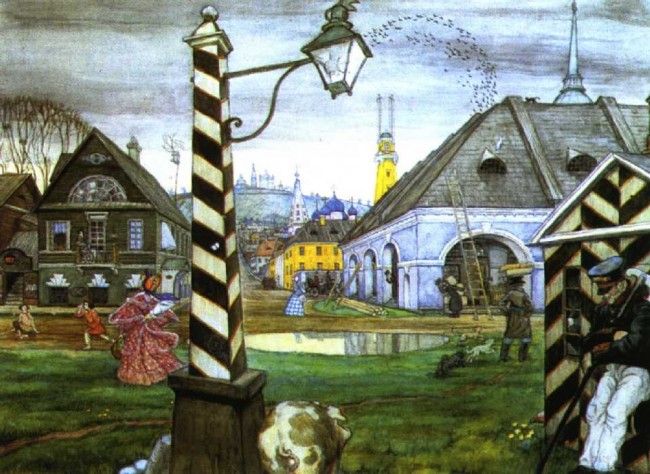 Сочинение по картине: Добужинский - "Провинция 1830-х годов"