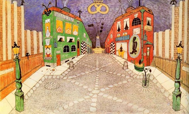 Сочинение по картине: Добужинский - "Улица в городе"