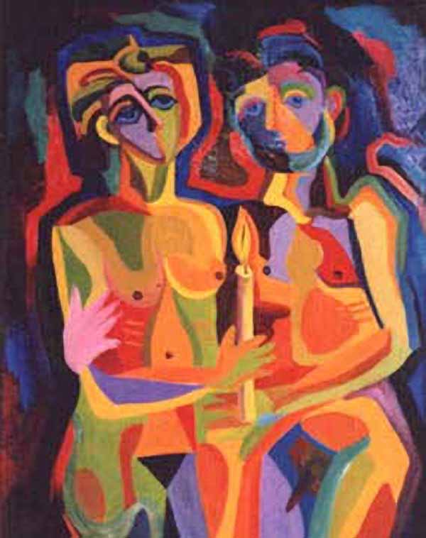 Сочинение по картине: Долгов - "Адам и Ева"