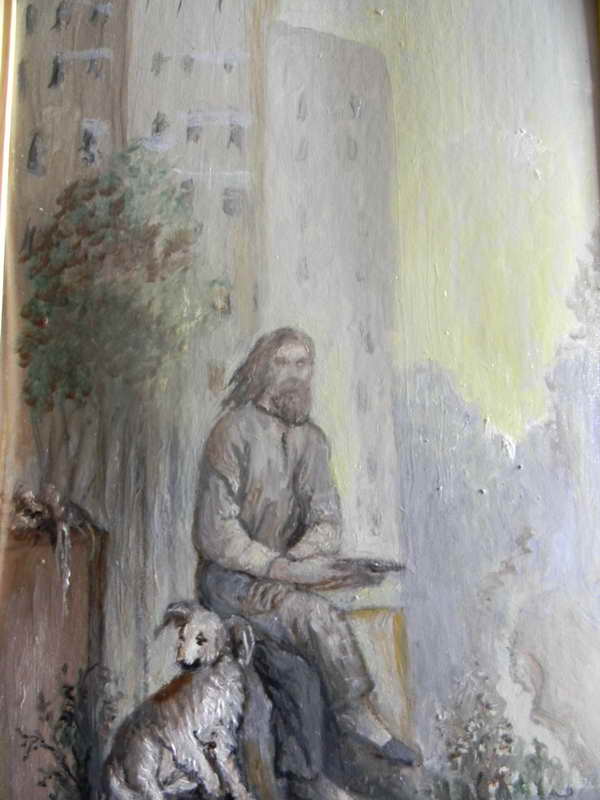 Сочинение по картине: Долгова - "Бомж"