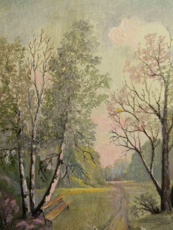 Сочинение по картине: Долгова - "Дорога в лесу"