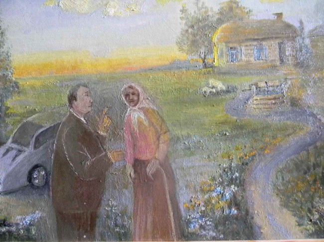 Сочинение по картине: Долгова - "Скупка крестьянских земельных паев"