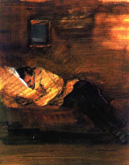 Сочинение по картине: Дубинский - "Иллюстрация к повести А. И. Куприна `Поединок`"